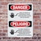 Signmission Electrical Panel Keep Clear Bilingual Danger Sign, Plastic, 10in W x 14in L, 2PK OS-2PACK-DS-P-1014-VS-1030 - alternate 3